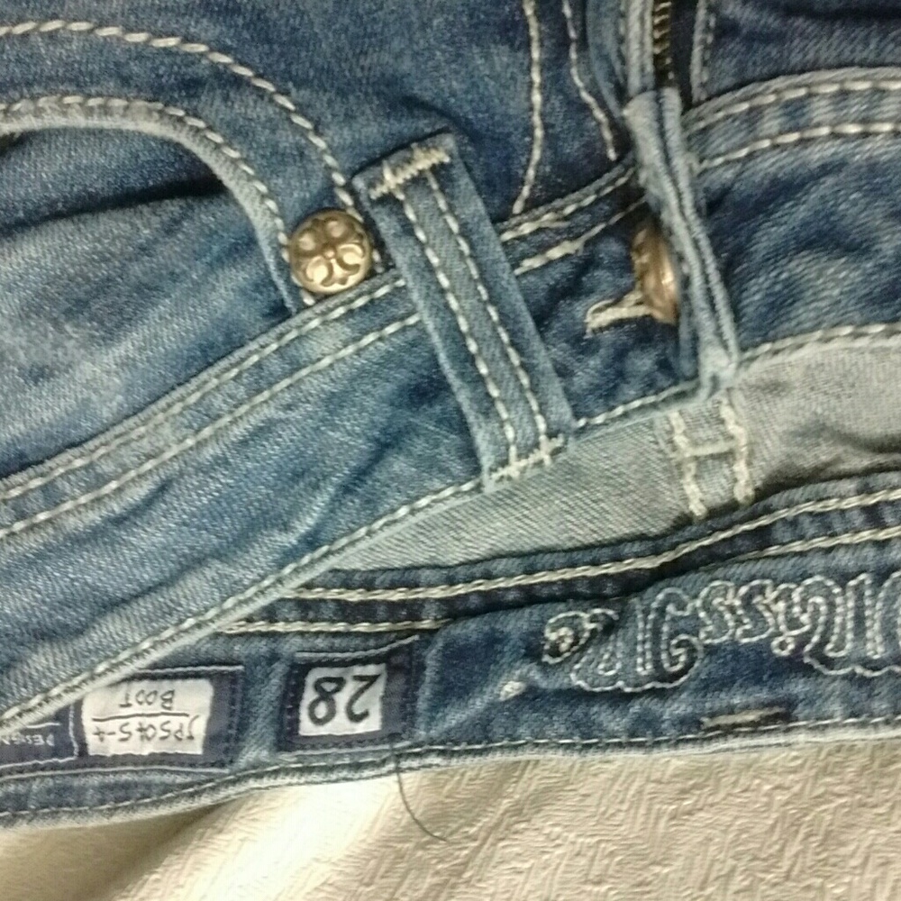 MISS ME STRAIGHT LEG JEANS SIZE 28 - Picture 3 of 7